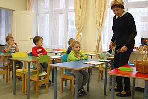 Открытое занятие по математике (частный детский сад «ЛАД», Москва, 2016)